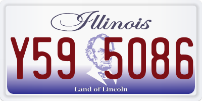 IL license plate Y595086