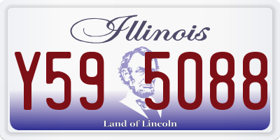 IL license plate Y595088