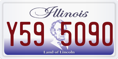 IL license plate Y595090