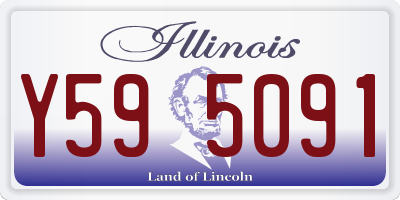 IL license plate Y595091