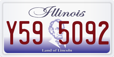 IL license plate Y595092