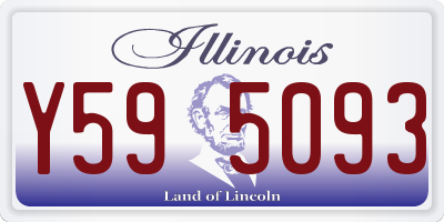 IL license plate Y595093