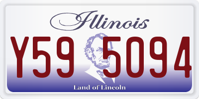 IL license plate Y595094