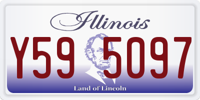 IL license plate Y595097