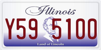 IL license plate Y595100