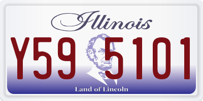 IL license plate Y595101