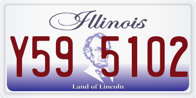 IL license plate Y595102