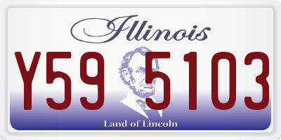 IL license plate Y595103
