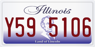 IL license plate Y595106