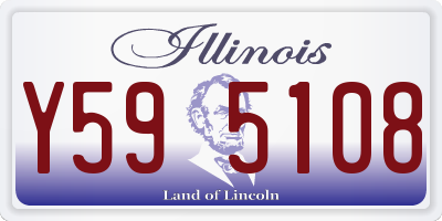 IL license plate Y595108