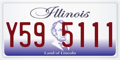 IL license plate Y595111