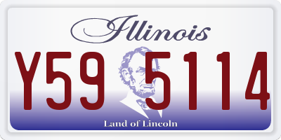 IL license plate Y595114