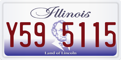 IL license plate Y595115