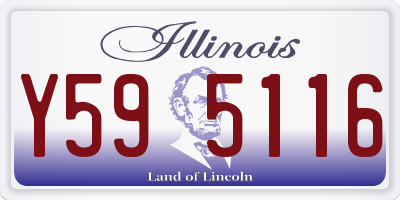 IL license plate Y595116