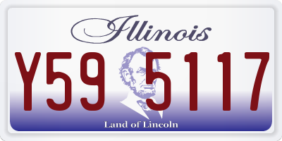 IL license plate Y595117