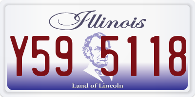 IL license plate Y595118
