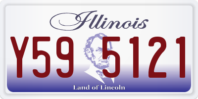 IL license plate Y595121