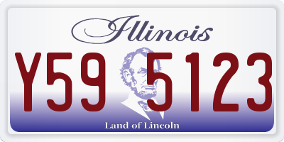 IL license plate Y595123
