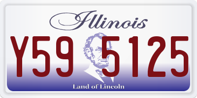 IL license plate Y595125