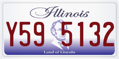 IL license plate Y595132