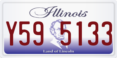 IL license plate Y595133
