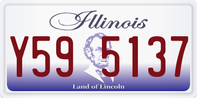 IL license plate Y595137