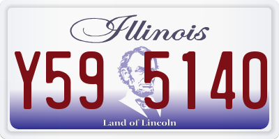 IL license plate Y595140