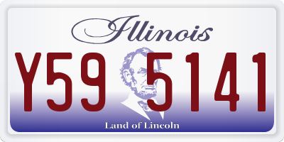 IL license plate Y595141
