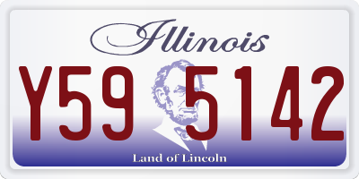 IL license plate Y595142