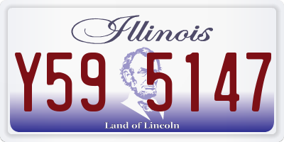 IL license plate Y595147