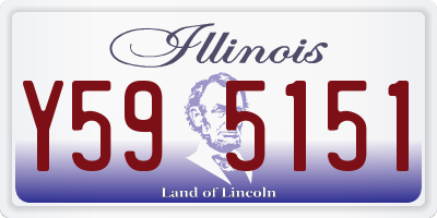 IL license plate Y595151