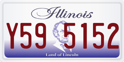 IL license plate Y595152