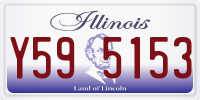 IL license plate Y595153