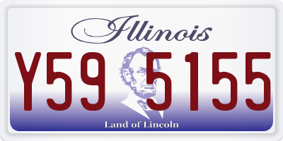IL license plate Y595155