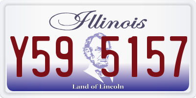 IL license plate Y595157