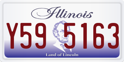 IL license plate Y595163