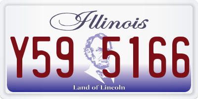 IL license plate Y595166