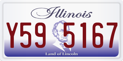 IL license plate Y595167