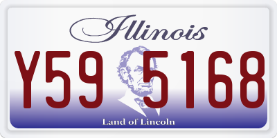 IL license plate Y595168