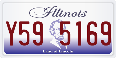 IL license plate Y595169