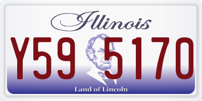 IL license plate Y595170