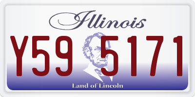 IL license plate Y595171