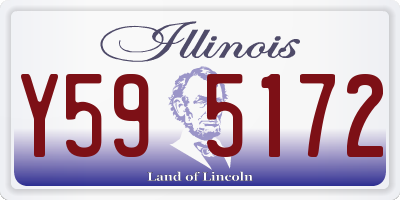 IL license plate Y595172