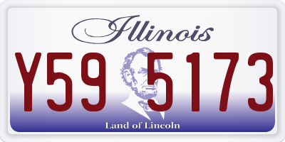 IL license plate Y595173