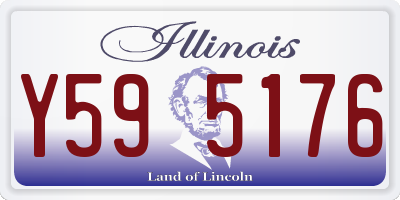IL license plate Y595176