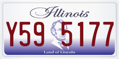 IL license plate Y595177