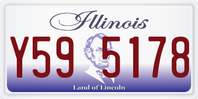 IL license plate Y595178