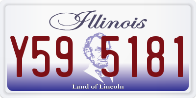 IL license plate Y595181