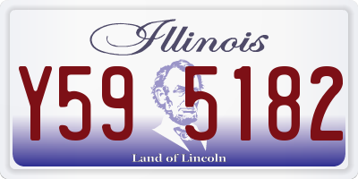 IL license plate Y595182