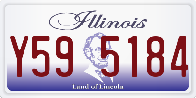 IL license plate Y595184